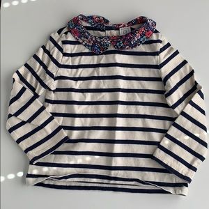 Baby Gap top floral/stripes